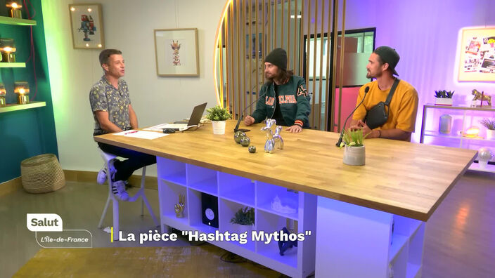 La pièce "Hashtag Mytho" avec Florian Hessique et Léo Romain