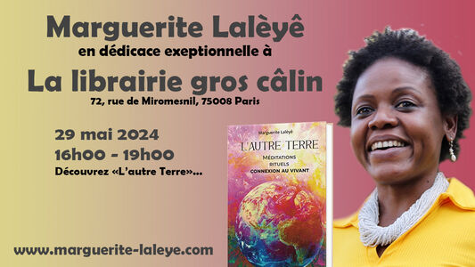 Séance de dédicace de Marguerite Lalèyê à la librairie Gros Câlin