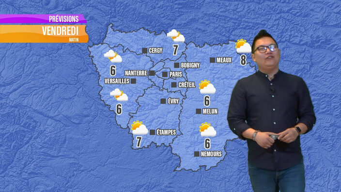 Les prévisions météo de ce vendredi 7 juin en Île-de-France