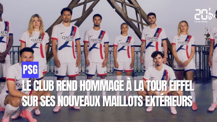 PSG : le club rend hommage à la Tour Eiffel sur ses nouveaux maillots extérieurs