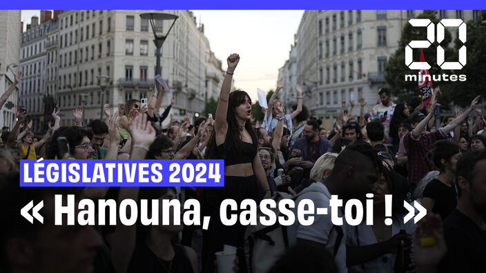 Résultats législatives 2024 : « Hanouna, casse-toi ! » scandé par des manifestants #shorts