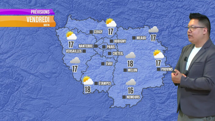 Les prévisions météo de ce vendredi 2 août en Île-de-France