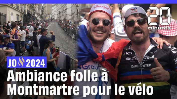 JO 2024 : Ambiance à Montmartre pour le cyclisme sur route #shorts