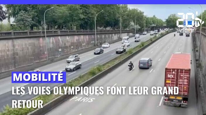 Paris 2024 : Les voies olympiques sont progressivement réactivées sur les routes franciliennes