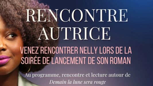 Soirée Littéraire au BKNK avec Nelly Sanoussi et son Roman d'Anticipation Demain la lune sera rouge