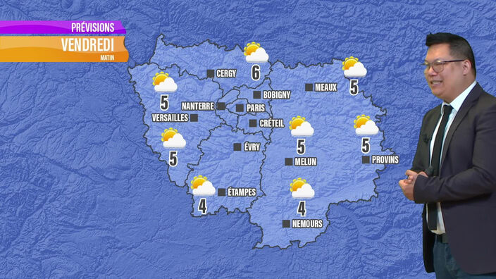 Les prévisions météo de ce vendredi 13 septembre en Île-de-France