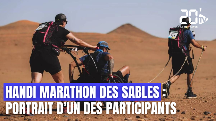 Handi Marathon Des Sables : Dans la préparation d'un des participants