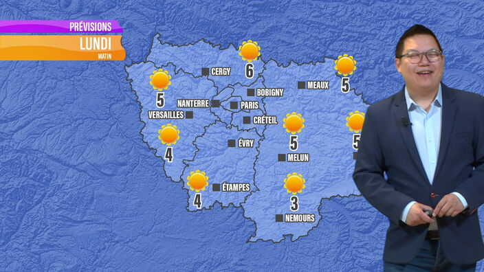 Les prévisions météo de ce lundi 4 novembre en Île-de-France