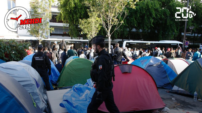 Mehdi à 14H : Un camp de migrants dans le quartier des Halles évacué 