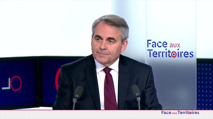 Xavier Bertrand était l'invité de Face aux Territoires.