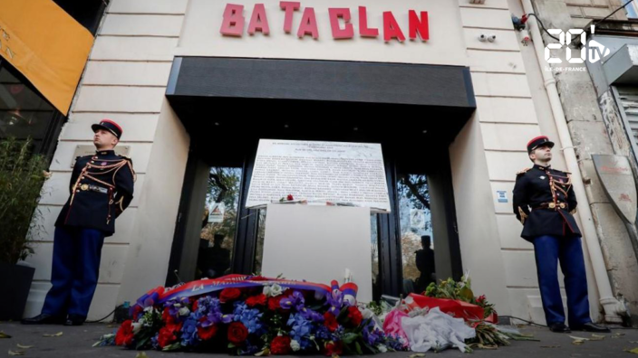 Cérémonie d'hommage des victimes des attentats 13 novembre au Bataclan