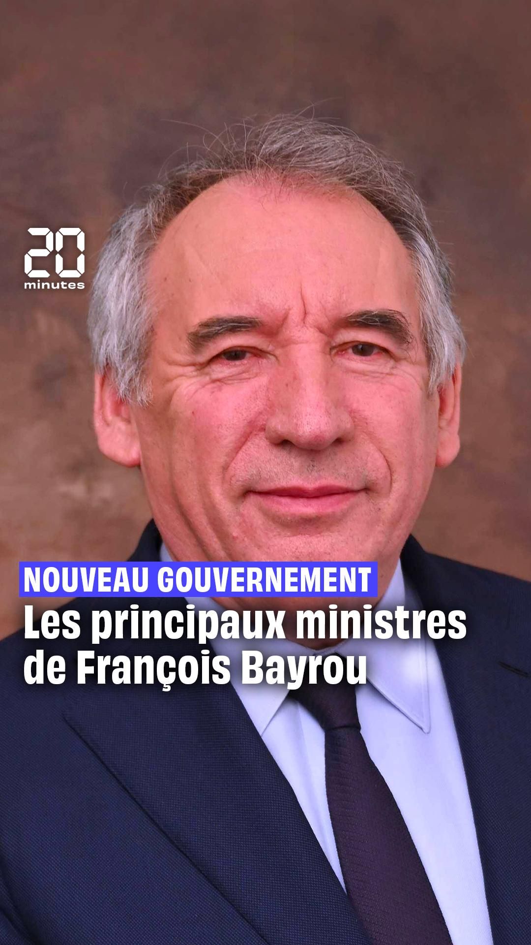 Les ministres du gouvernement Bayrou 23/12/2024 Vidéo 20 Minutes TV